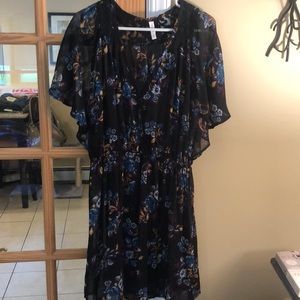 Floral shirt dress